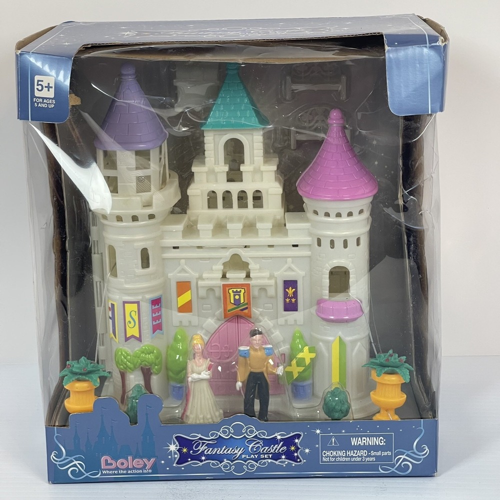 NOS 2008 Boley 10 Piece Little Fantasy Castle‎ Playset Princess Prince